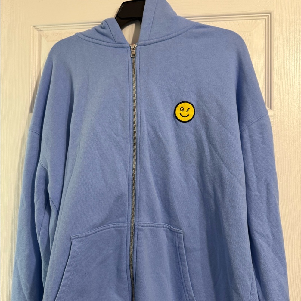 Gilly Hicks Blue Zip-Up Hoodie